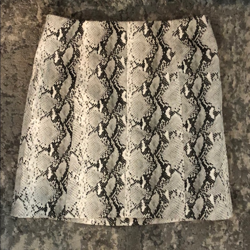 Snakeskin skirt